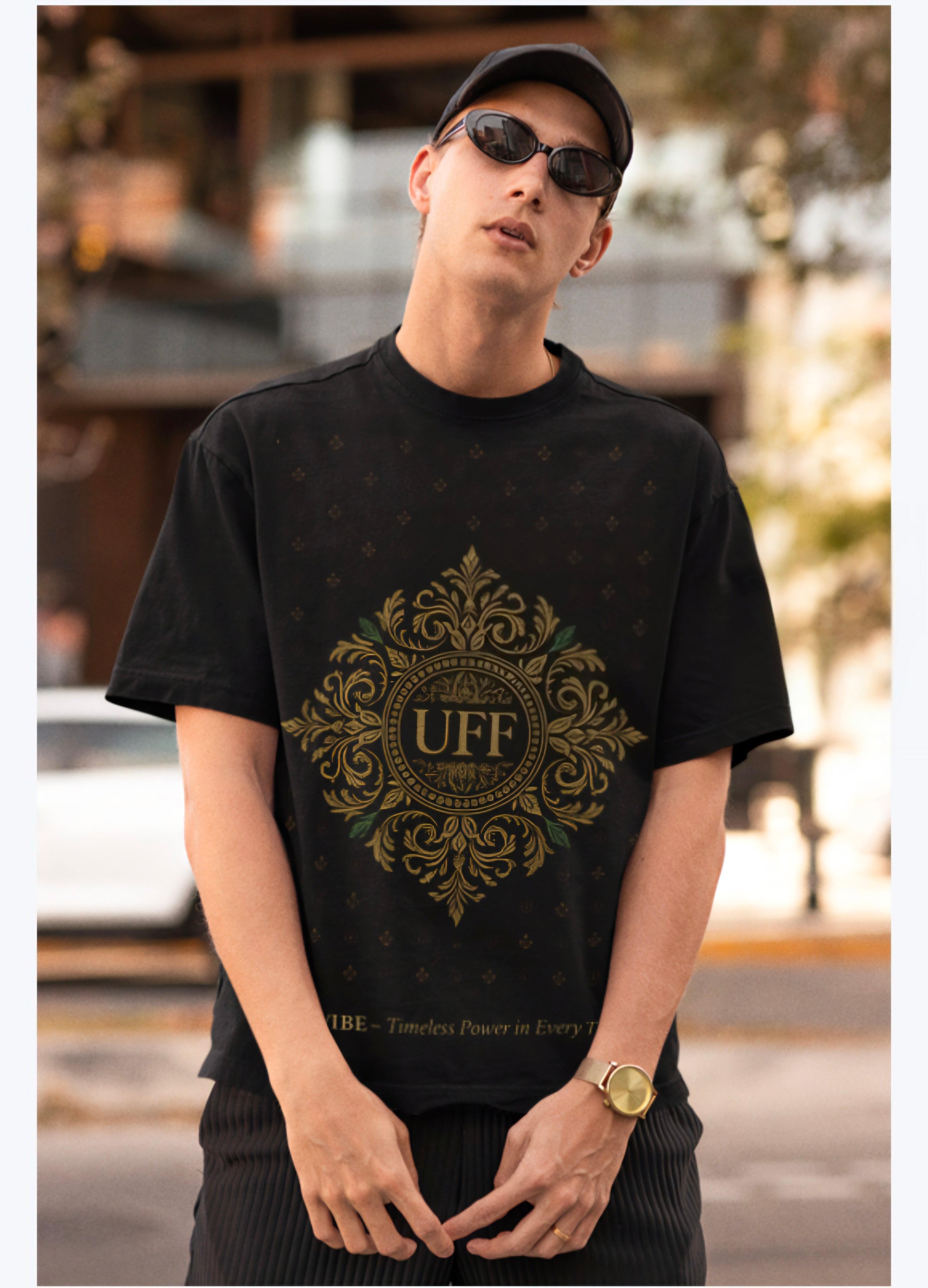 "UFF Luxury Printed T-Shirt – Exclusive Full Print Premium Designer Tee"