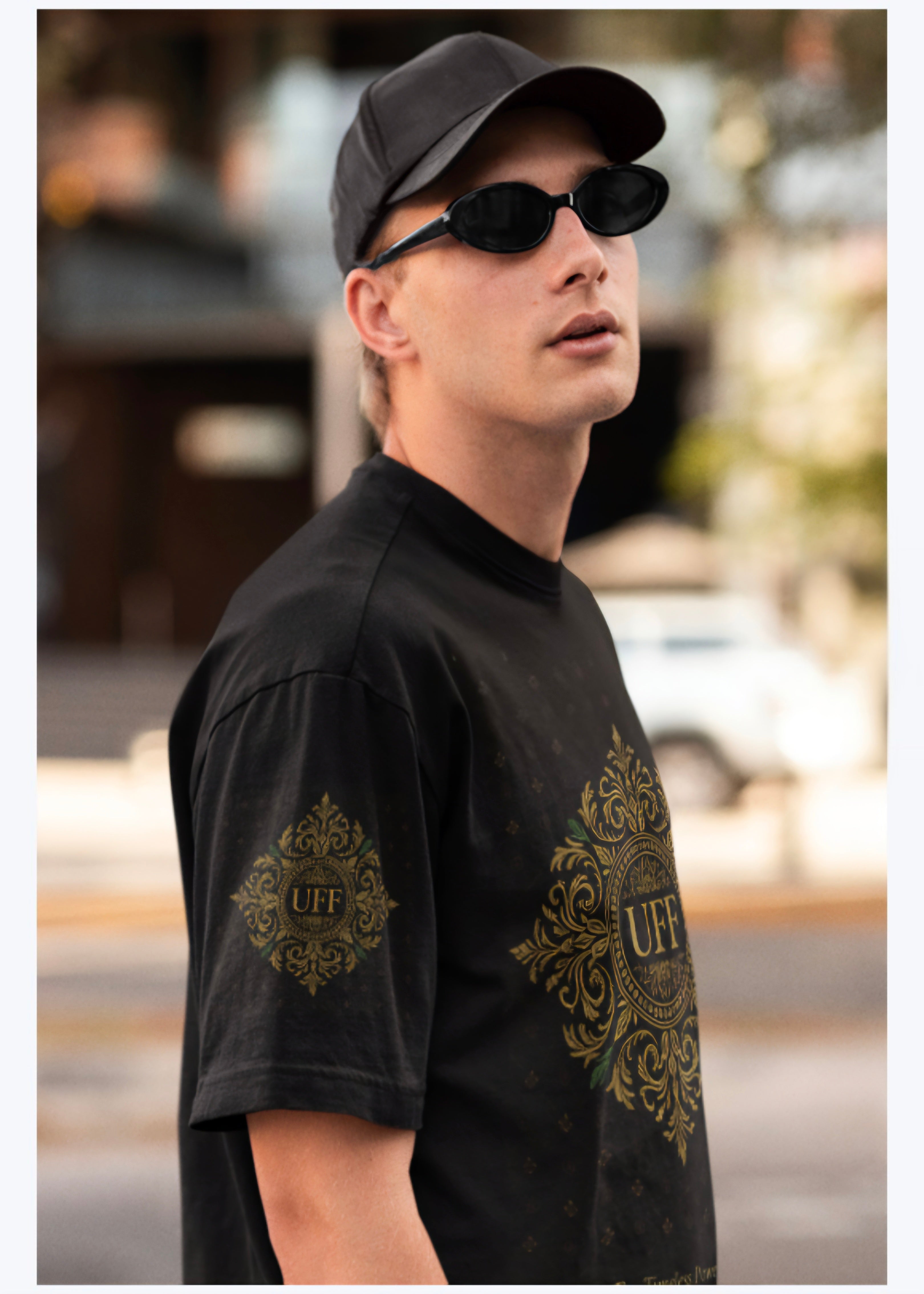 "UFF Luxury Printed T-Shirt – Exclusive Full Print Premium Designer Tee"