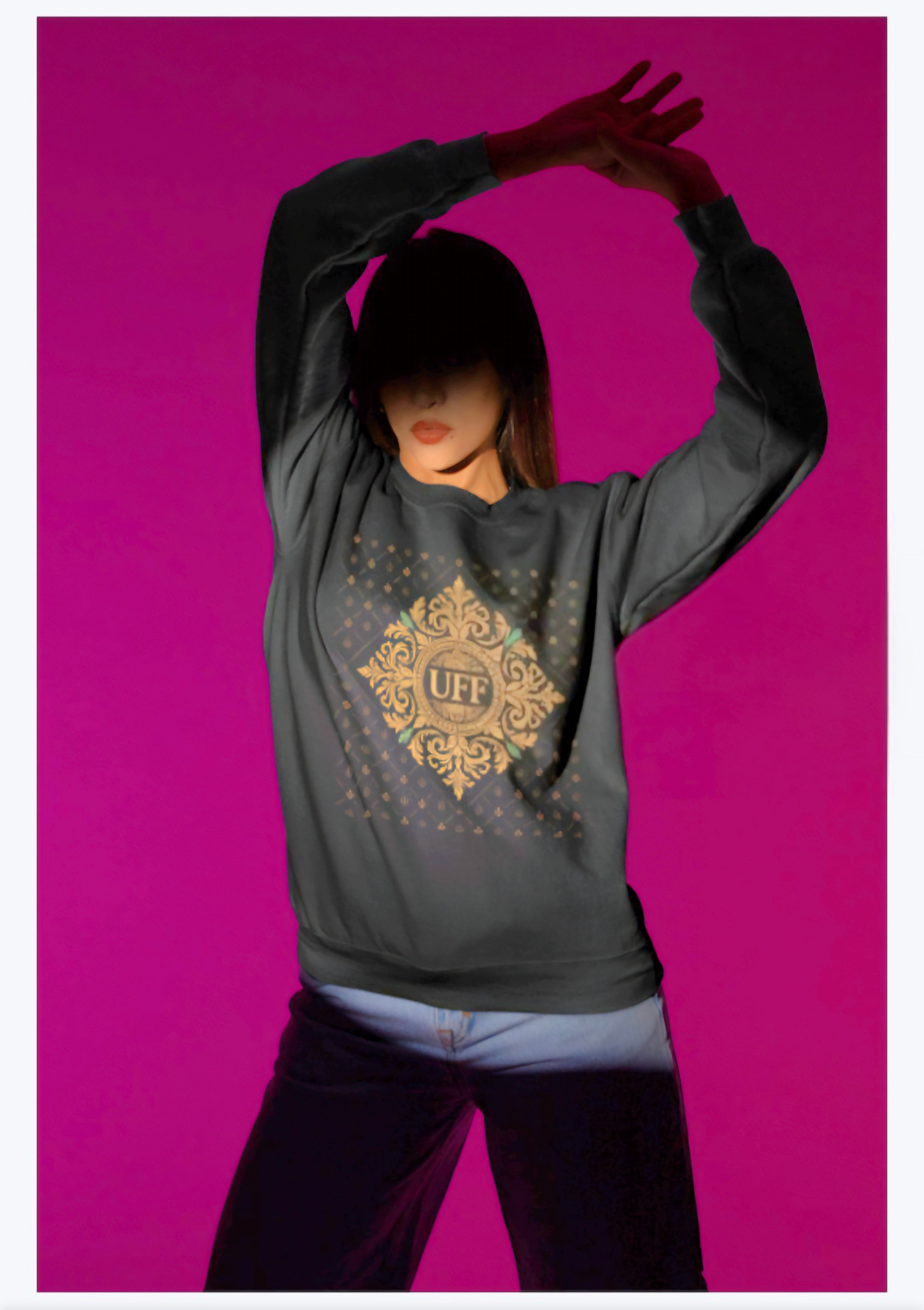 “Luxury Unisex Sweatshirt by UFF – Premium Quality Designer Streetwear Pullover for Men & Women”
