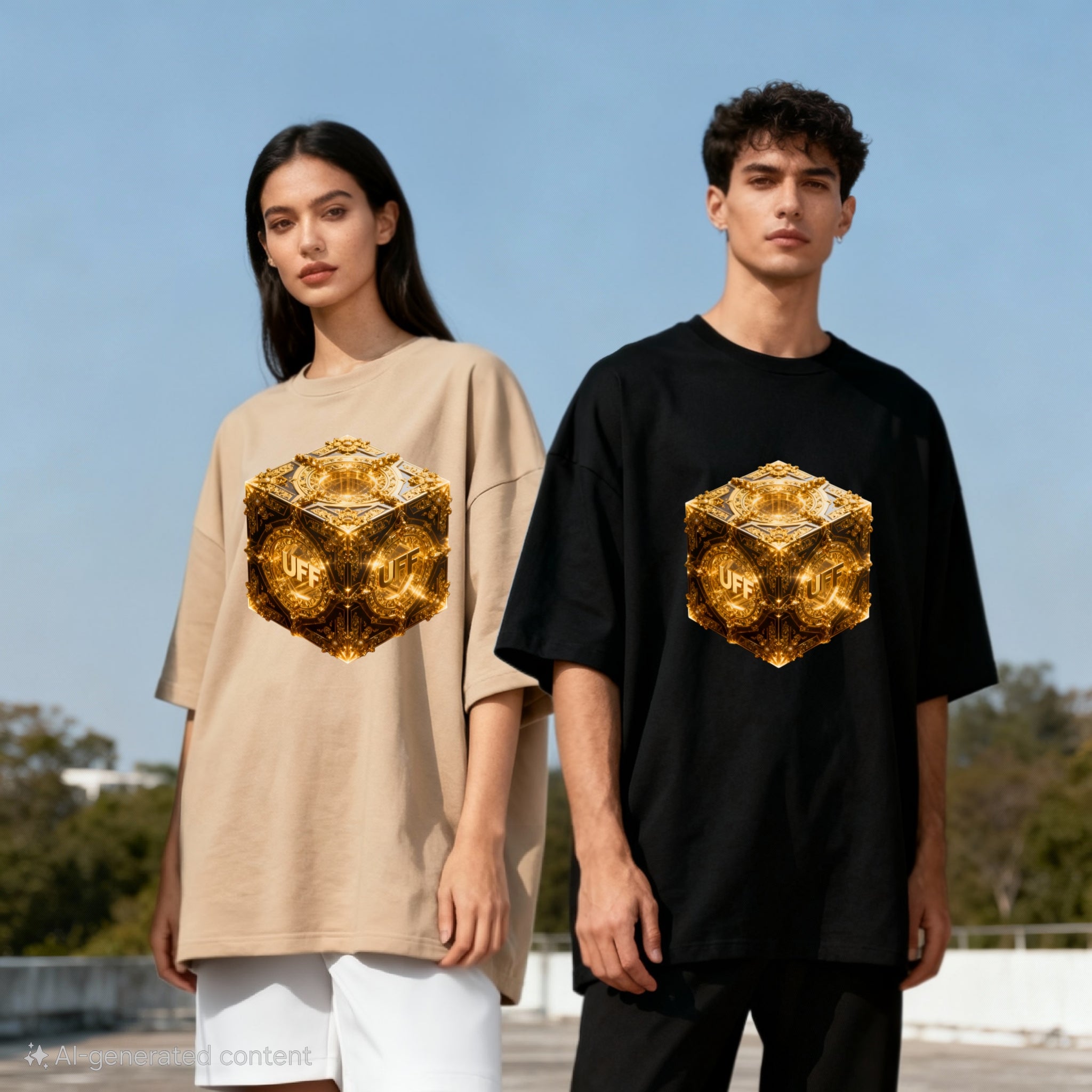 UFF Tesseract Series 2 | Oversized Premium Unisex Tee